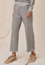 Pants The Cropped Sw Wide Leg Cro Varsity-Grey