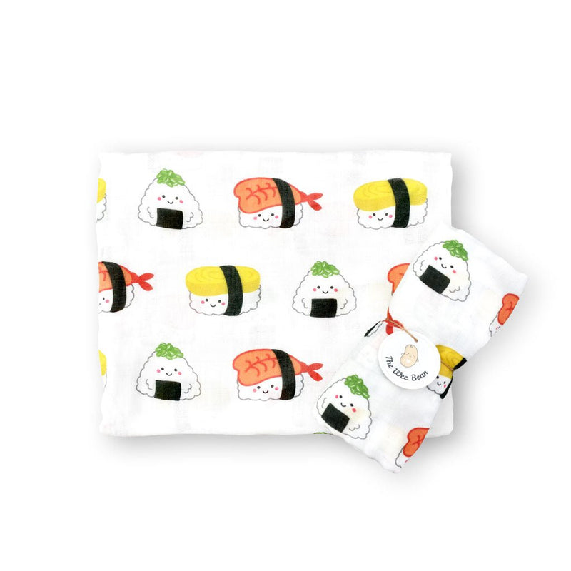 Organic Bamboo Blend Swaddle - Sushi