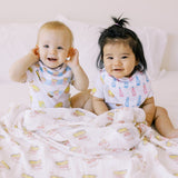 Organic Cotton Bandana Bibs 2pcs Set - Cup Noodle + Soda