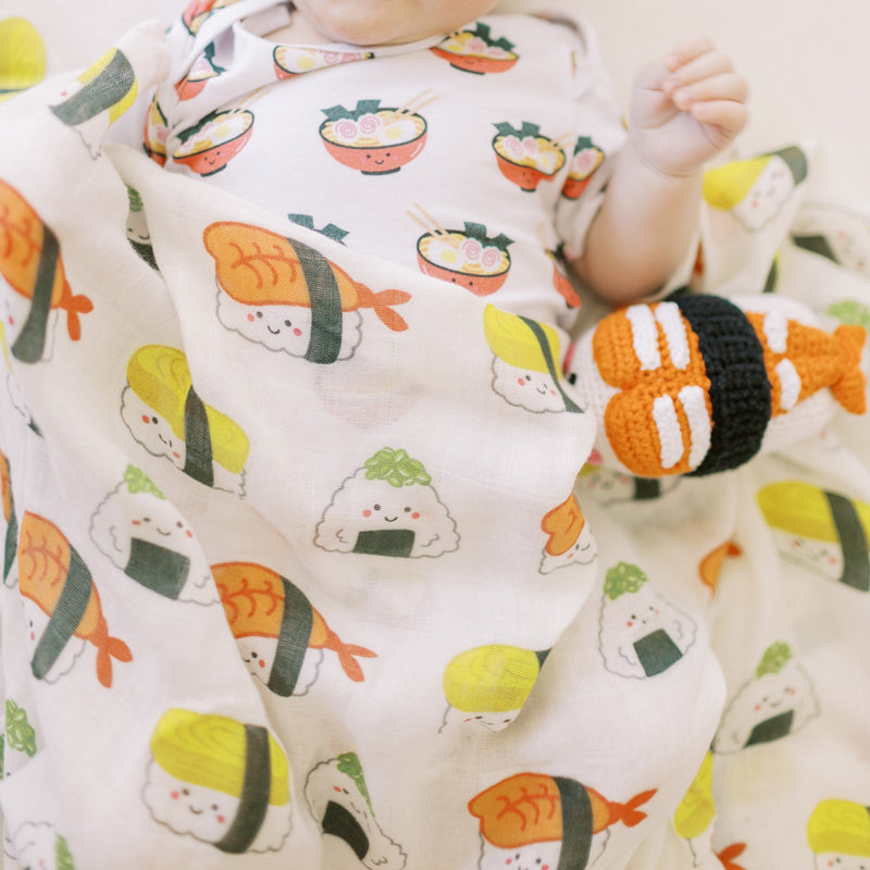 Organic Bamboo Blend Swaddle - Sushi