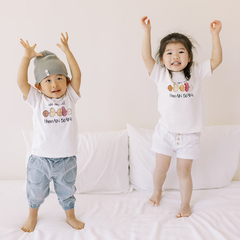 Organic Cotton Toddler Kid’s T-Shirt - We Are All Human Beans