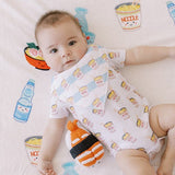 Organic Cotton Bandana Bibs 2pcs Set - Cup Noodle + Soda