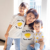 Mommy & Me Set Organic Cotton T-Shirt + Onesie - Egg Tart