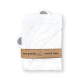 Super Soft Bamboo Hooded Towel + Washcloth Set - Grey Bear