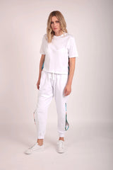 Upcycled Jogger in White loveheroldn