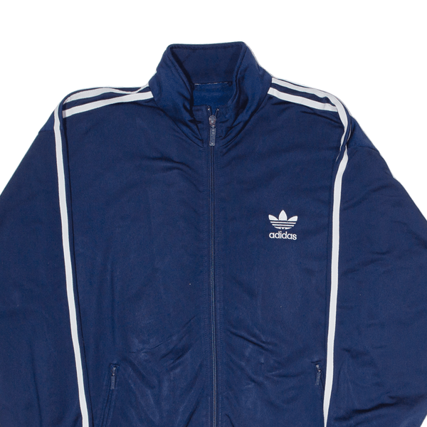 ADIDAS Mens Track Jacket Blue L