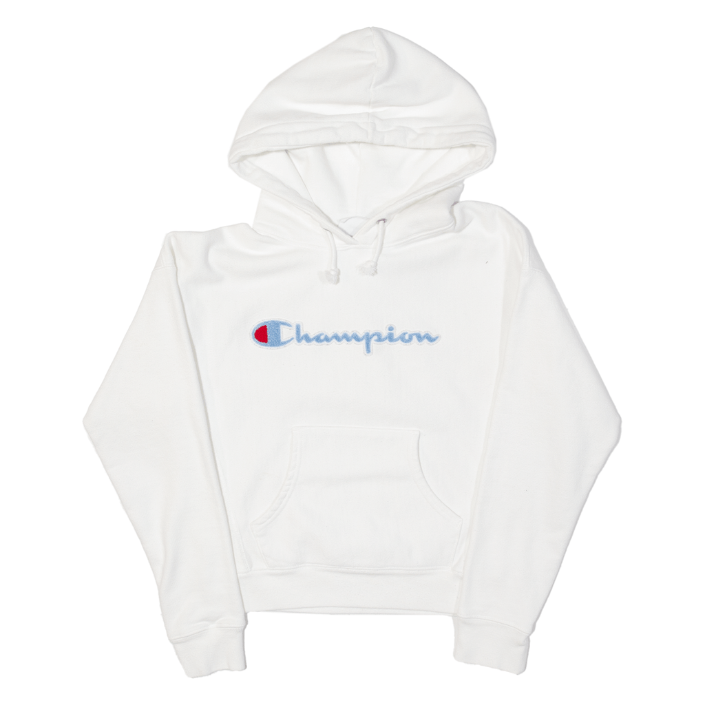 CHAMPION REVERSE WEAVE Womens White Hoodie S – Cerqular Hong Kong