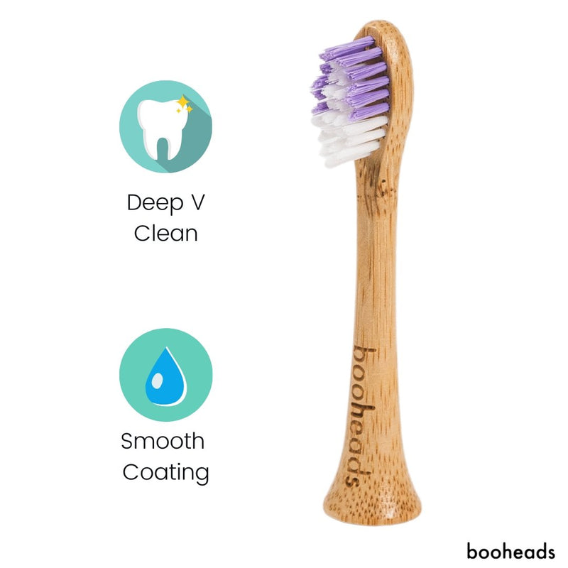 Soniboo - Bamboo Electric Toothbrush Heads Compatible with Sonicare* | Deep Clean 2PK Multi