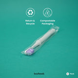 booheads - 4PK - Zero Waste Eco Toothbrushes | Biodegradable, Recyclable and Plant-based - booheads