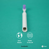 booheads - 4PK - Zero Waste Eco Toothbrushes | Biodegradable, Recyclable and Plant-based - booheads