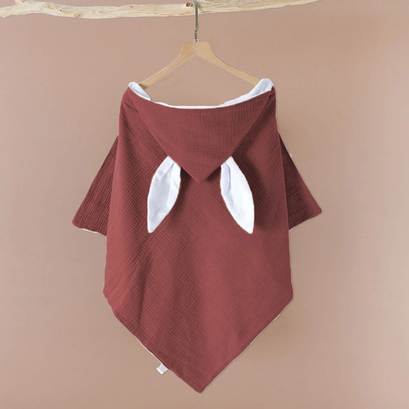 Burgundy Bath Cape