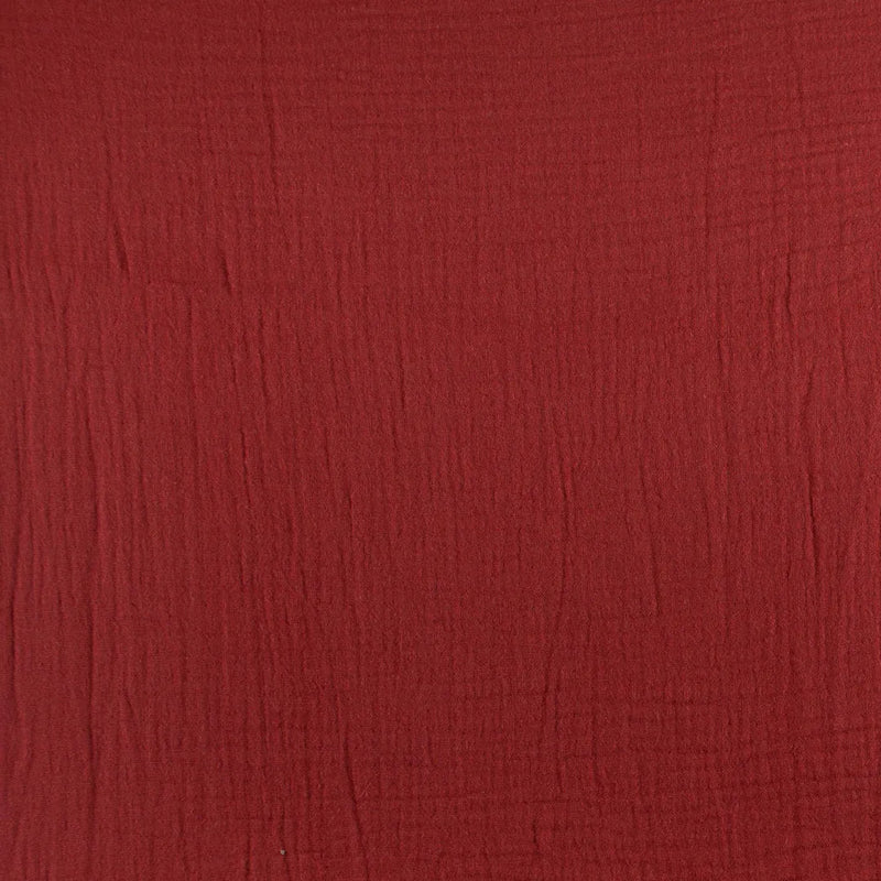 Burgundy Muslin Swaddle Blanket