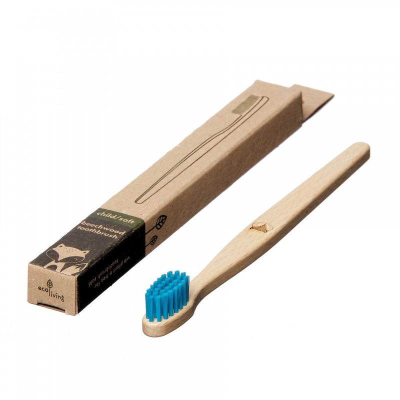 Kids 100% Plant-Based Beech Wood Toothbrush - Fox (FSC 100%)