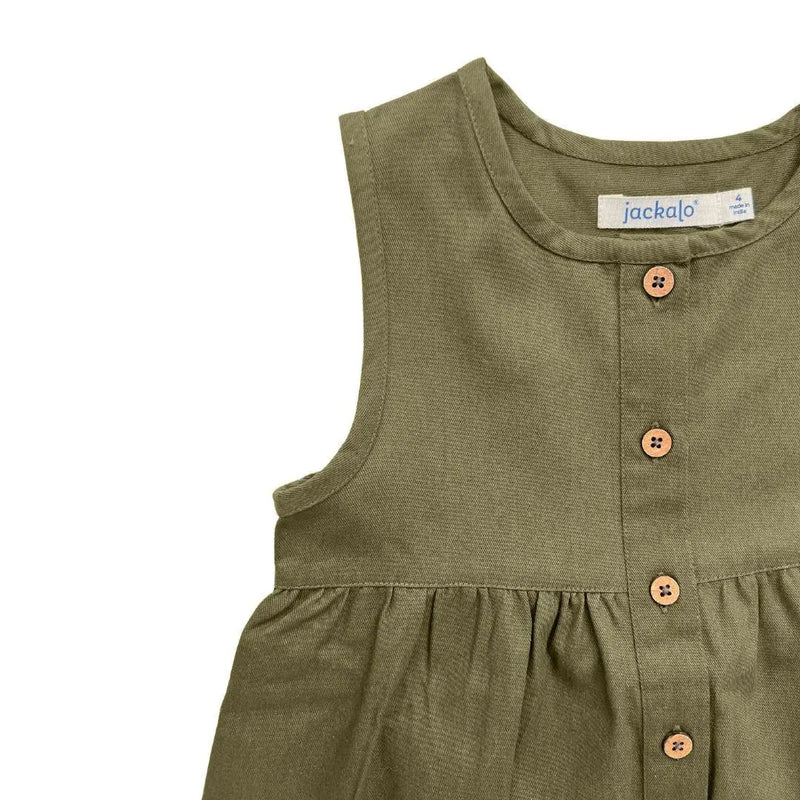 Jo Dress - Dark Olive