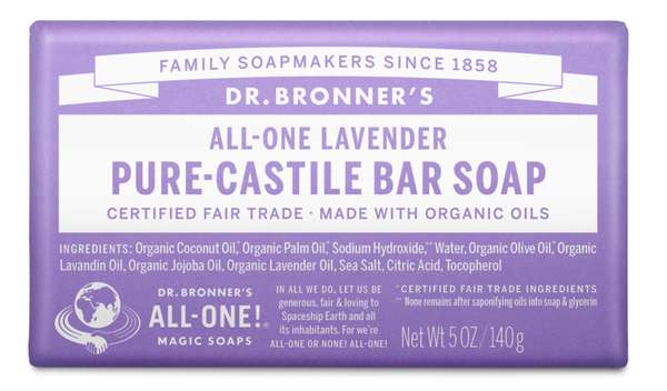 Dr. Bronner's - Organic Lavender Bar Soap 5 oz