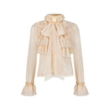 Ruffled Chiffon Blouse