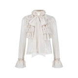 Ruffled Chiffon Blouse