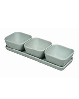 Zuperzozial - Triple Treat Serving bowl, set/3 + plate